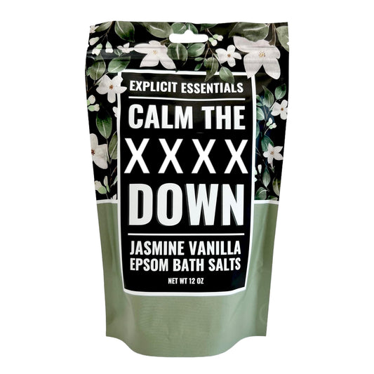 Explicit Essentials Jasmine Vanilla Epsom Bath Salts, Relaxation Blend, 12 oz Beauty and Personal Care Explicit Essentials