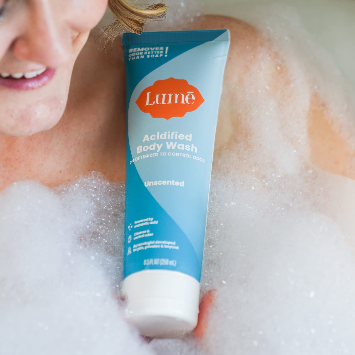 Lume Acidified Body Wash - 24 Hour Odor Control - Removes Odor Better than Soap - Moisturizing Formula - Formulated Without SLS or Parabens - OB/GYN