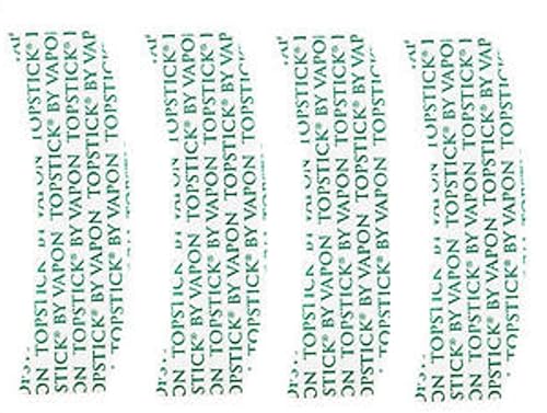 VAPON TOPSTICK Clear,Double-Sided,Custom Cut"A"Curve Tape,100 Strips.