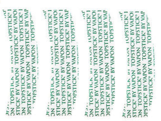 VAPON TOPSTICK Clear,Double-Sided,Custom Cut"A"Curve Tape,100 Strips. Beauty & Personal Care Vapon