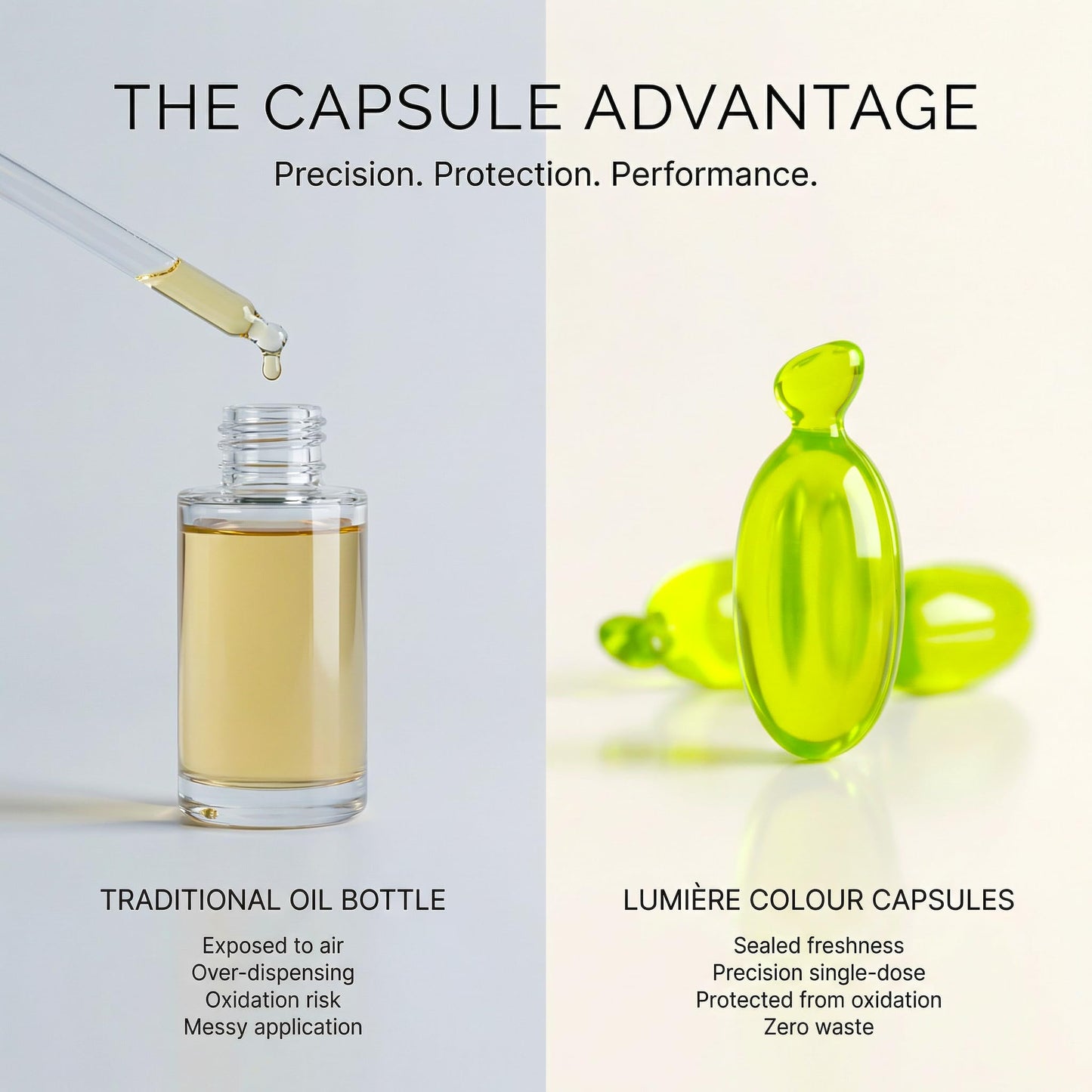SNOB GIRLS Shine & Color Defense Hair Serum Capsules LUMIERE COLOUR. TruColour Care, Color Protection. Vegan Leave-In Serum for Gloss & Frizz Control