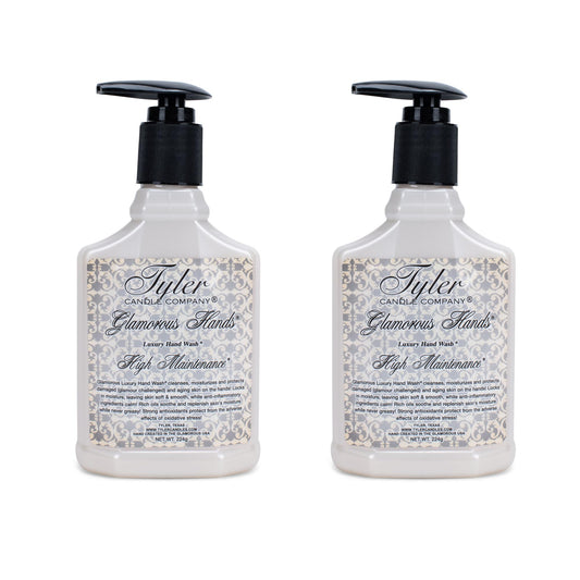 Tyler Glamorous Luxury 8 ounce Hand Soap Wash Pack of 2, High Maintenance