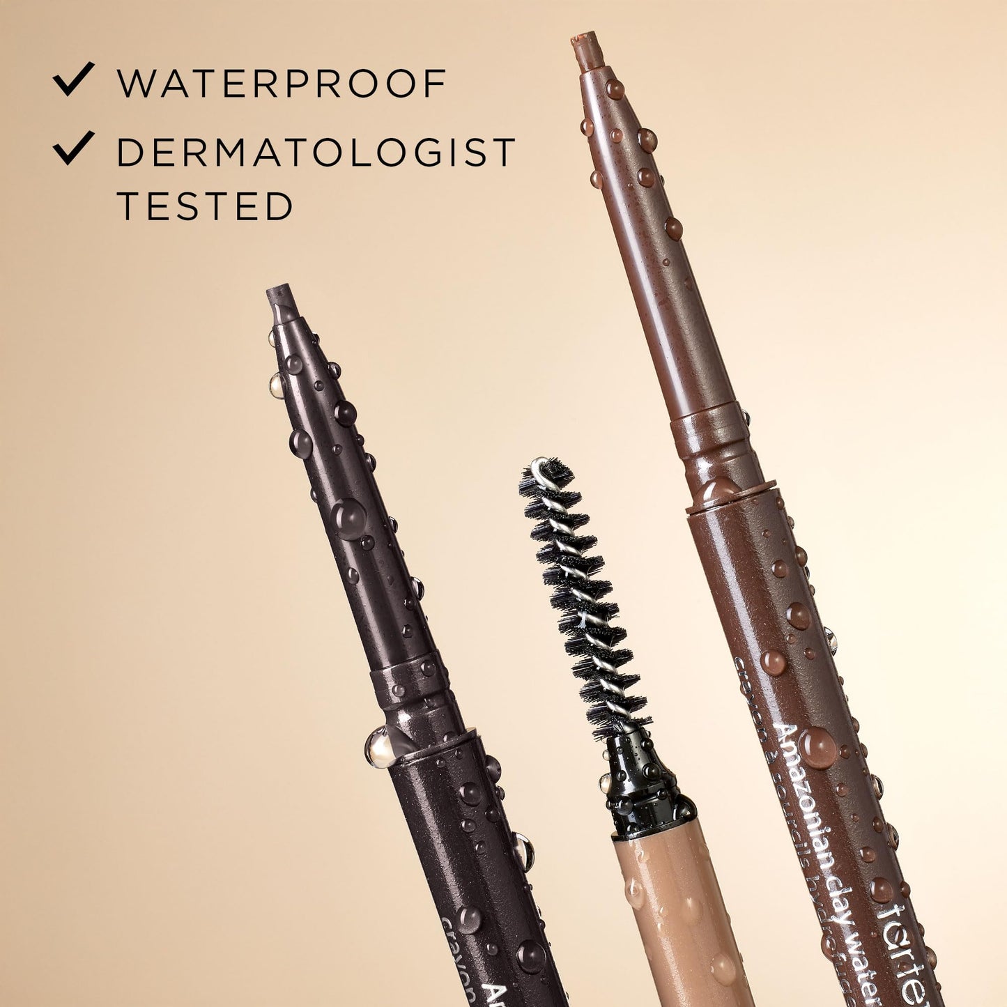 tarte Amazonian clay waterproof brow pencil - Eyebrow Pencil to Shape, Define & Fill with Vitamin E to Nourish Brows, Vegan & Cruelty Free