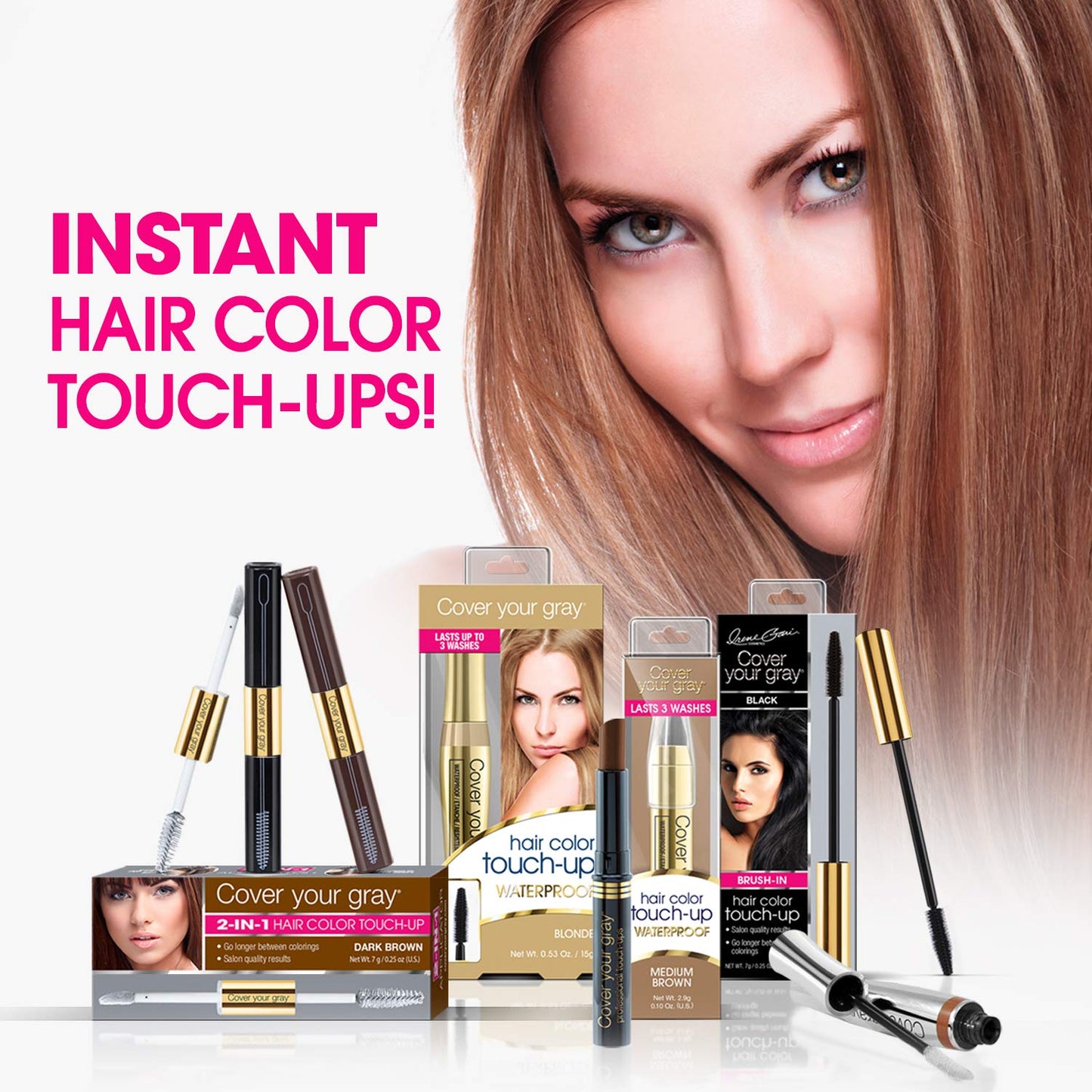 Cover Your Gray Hair Color Touch-Up Stick - Jet Black