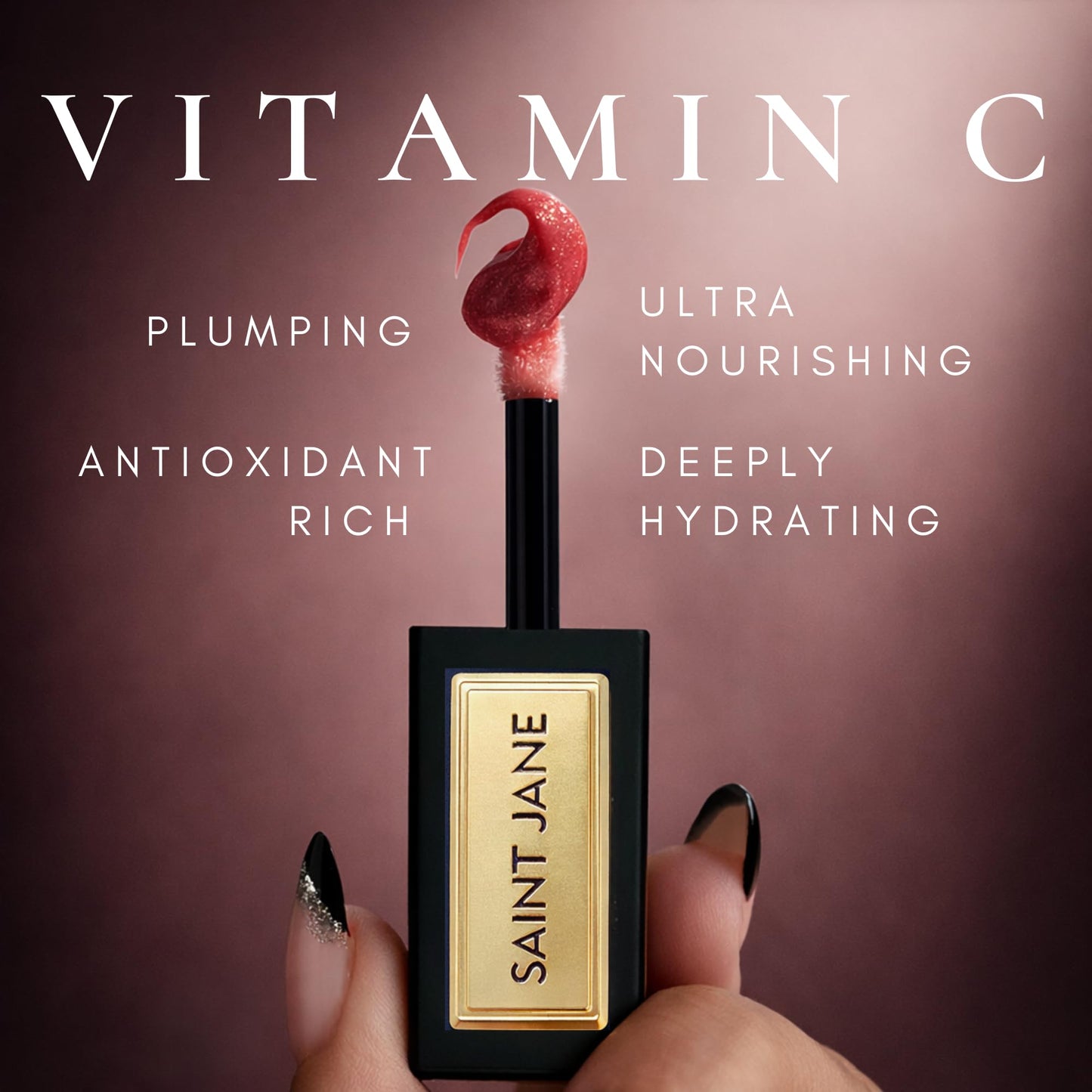 SAINT JANE - Luxury Lip Oil | Luxury, Floral-Infused, Clean Skincare (Alchemy, 0.15 oz | 4.5 ml)