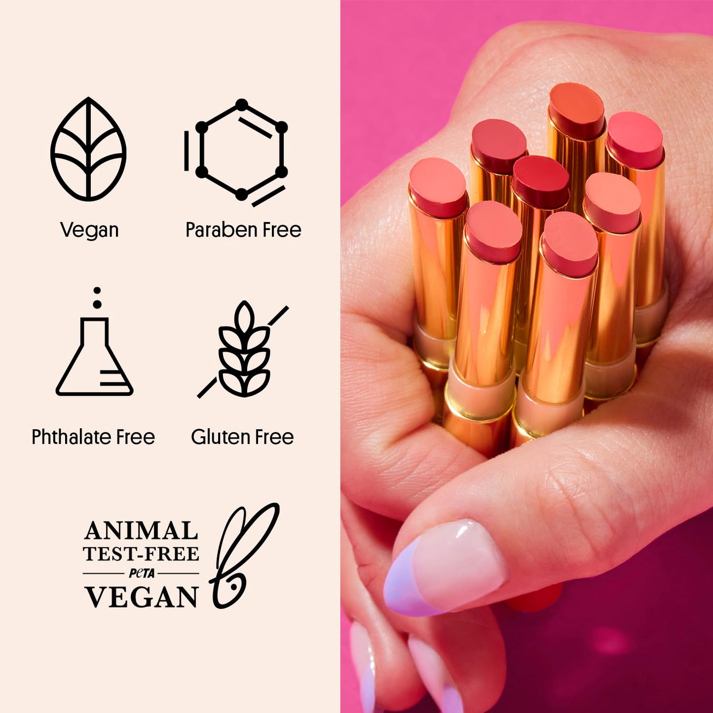 Winky Lux Skinny Plump Demi Matte Lipstick - Rose Beige Lip, Natural Plump Lipstick, Weightless Long Lasting Soft Matte Lip Crayon, Infused with
