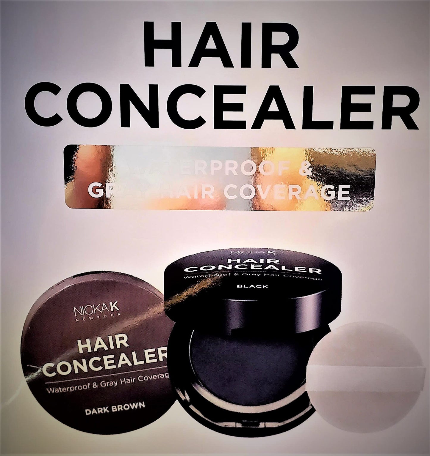 Nicka K New York Hair Concealer 0.15 oz (DARK BROWN CONCEALER)