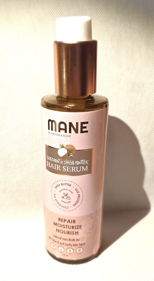Manna Kadar Mane Coconut & Shea Butter Hair Serum, 6 oz, Pack of 2, Pink