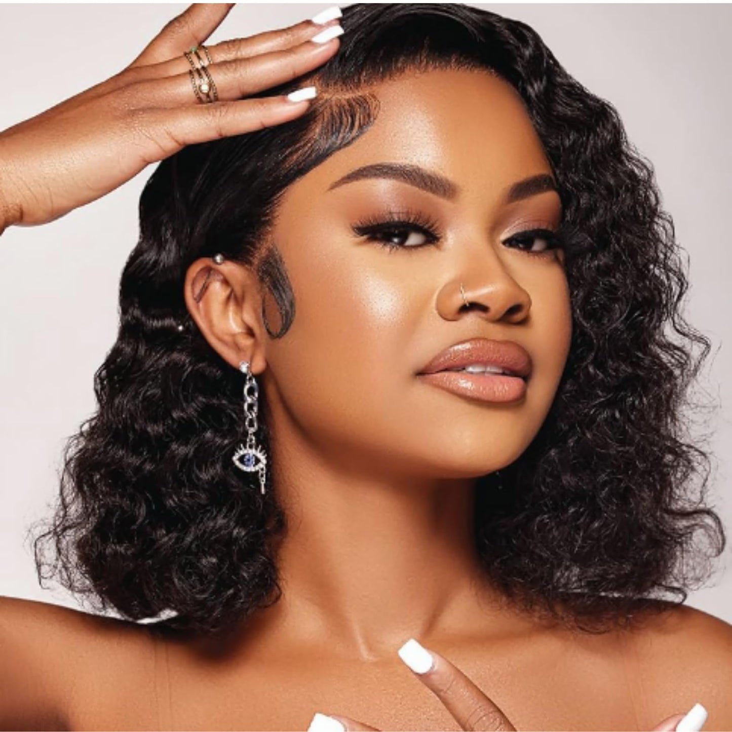 AmPro Pro Styl Protein Styling Gel - Curly Hair Gel for Men and Women - Soy Protein Strengthens Strands - Strong Hold, Frizz Control - 15 oz