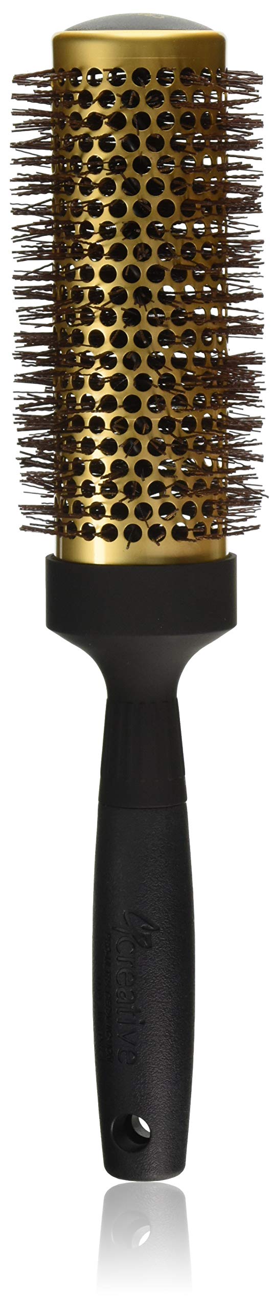 Creative Hair Brushes Gold Nano Ceramic 6 Inch Long Barrel Ion Wavy Bristles