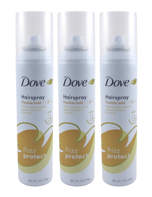 Dove Style + Care Flexible Hold Hairspray, Strong Hold 7 oz ( Pack of 3)