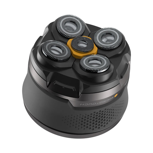 Microtouch Titanium Electric Head Shaver - Rechargeable Head and Face Shaver for Men, Cordless Razor