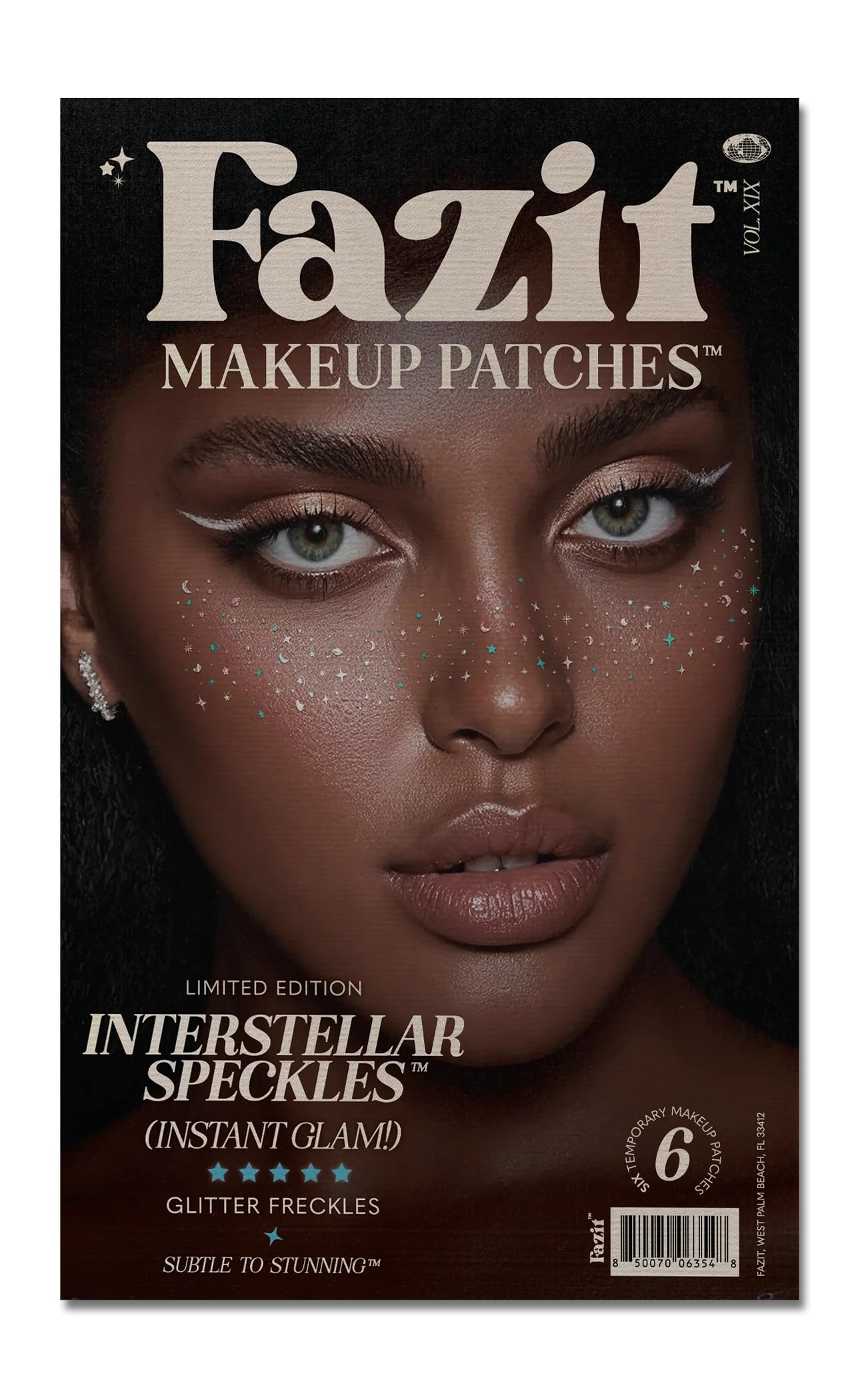 Fazit Makeup Patches - Halloween Interstellar Eye Speckles - Glow Up Make-Up Patches - Cute Glitter Makeup Accessories for Women - Cosmetic Glitter