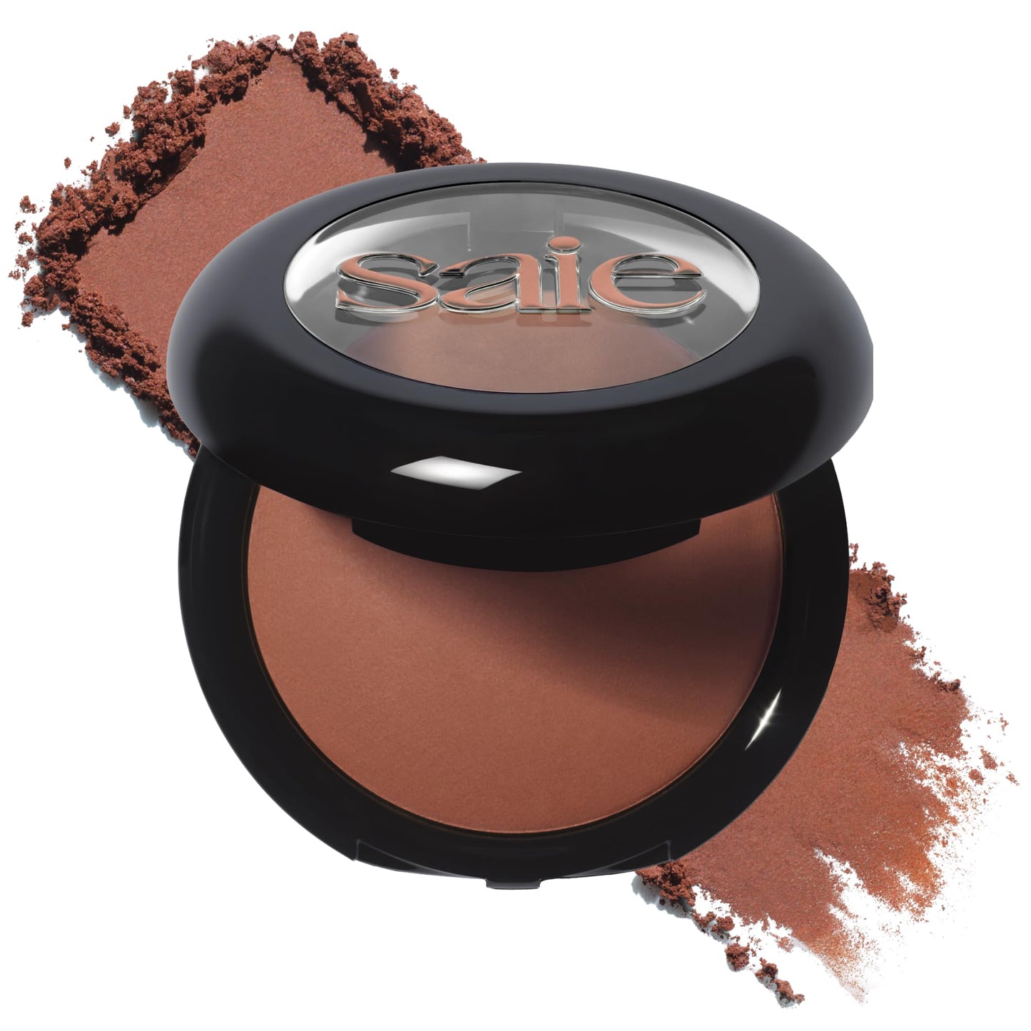 Saie SuperSuede Radiant Baked Bronzer Powder - Hydrating, Long-Lasting + Blurring Powder Bronzer for a Warm, Natural Glow - With Squalane + Jojoba
