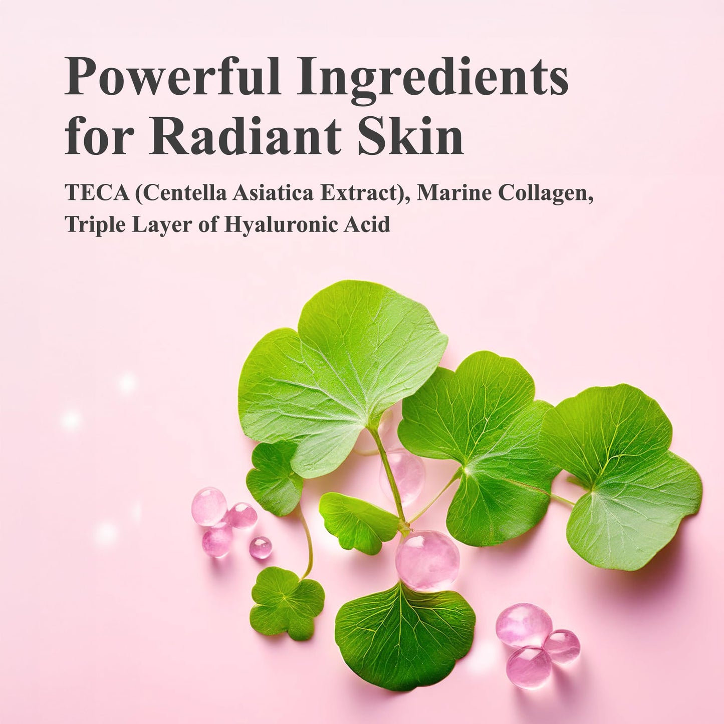 MADECA DERMA Revitalizing Facial Serum with Centella Asiatica, Niacinamide, Collagen & Hyaluronic Acid - Korean Skincare for Hydration, Skin Repair