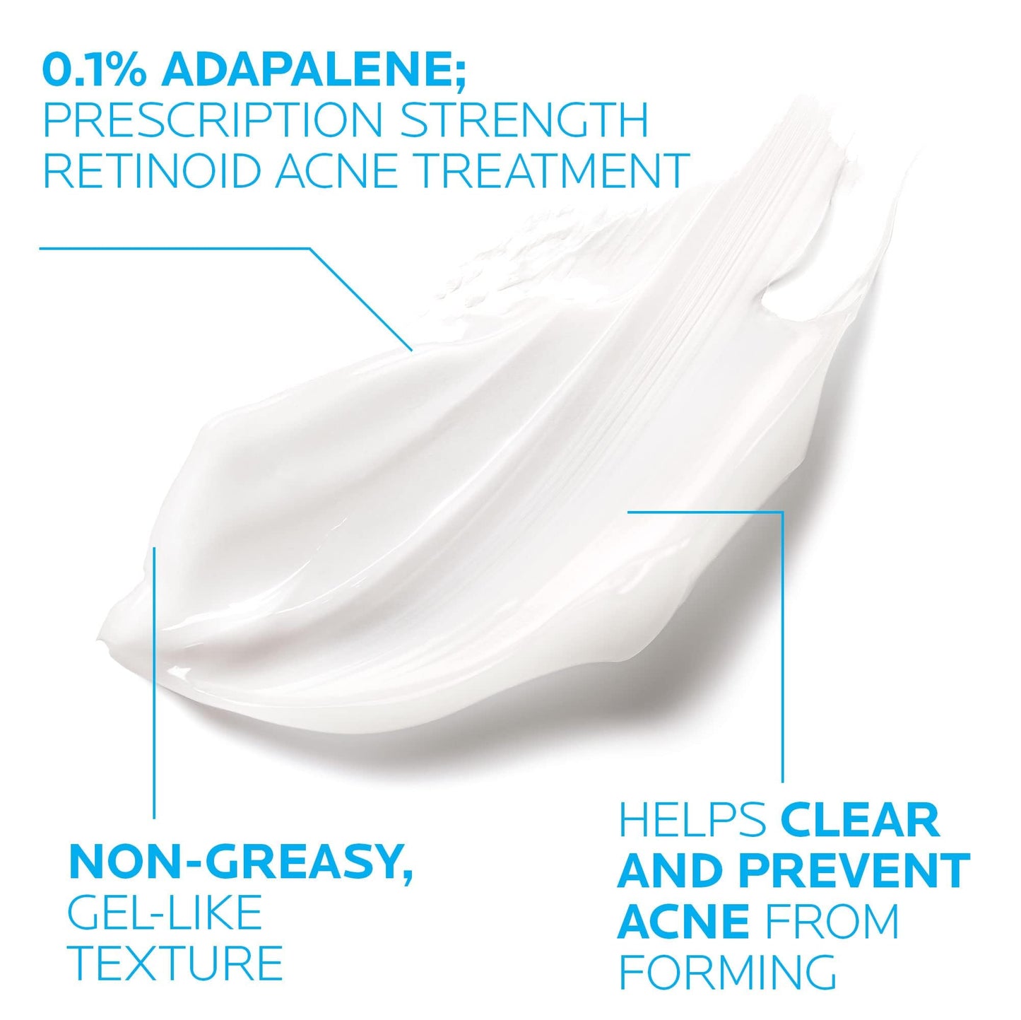 La Roche-Posay Effaclar Adapalene Gel 0.1% Acne Treatment, Retinoid Cream, Acne Medication Gel for Blackheads & Whiteheads, Oil Free, Helps Clear Beauty and Personal Care La Roche-Posay