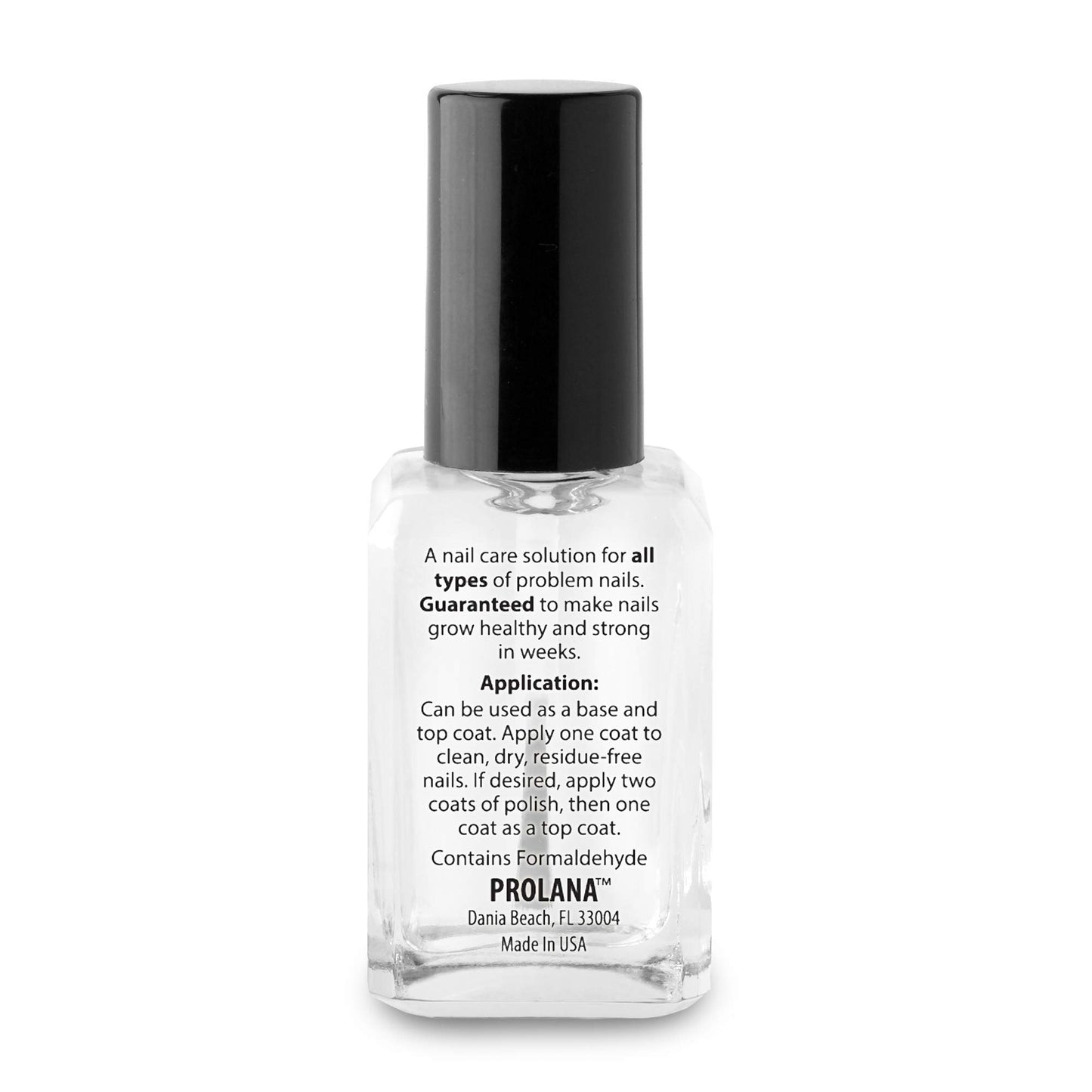 Prolana Nail Optimizer, Extra Strong Strengthener Base Coat for Weak and Damaged Nails, Nail Growth & Prevents Nails from Peeling, Stops Slipts, Chips