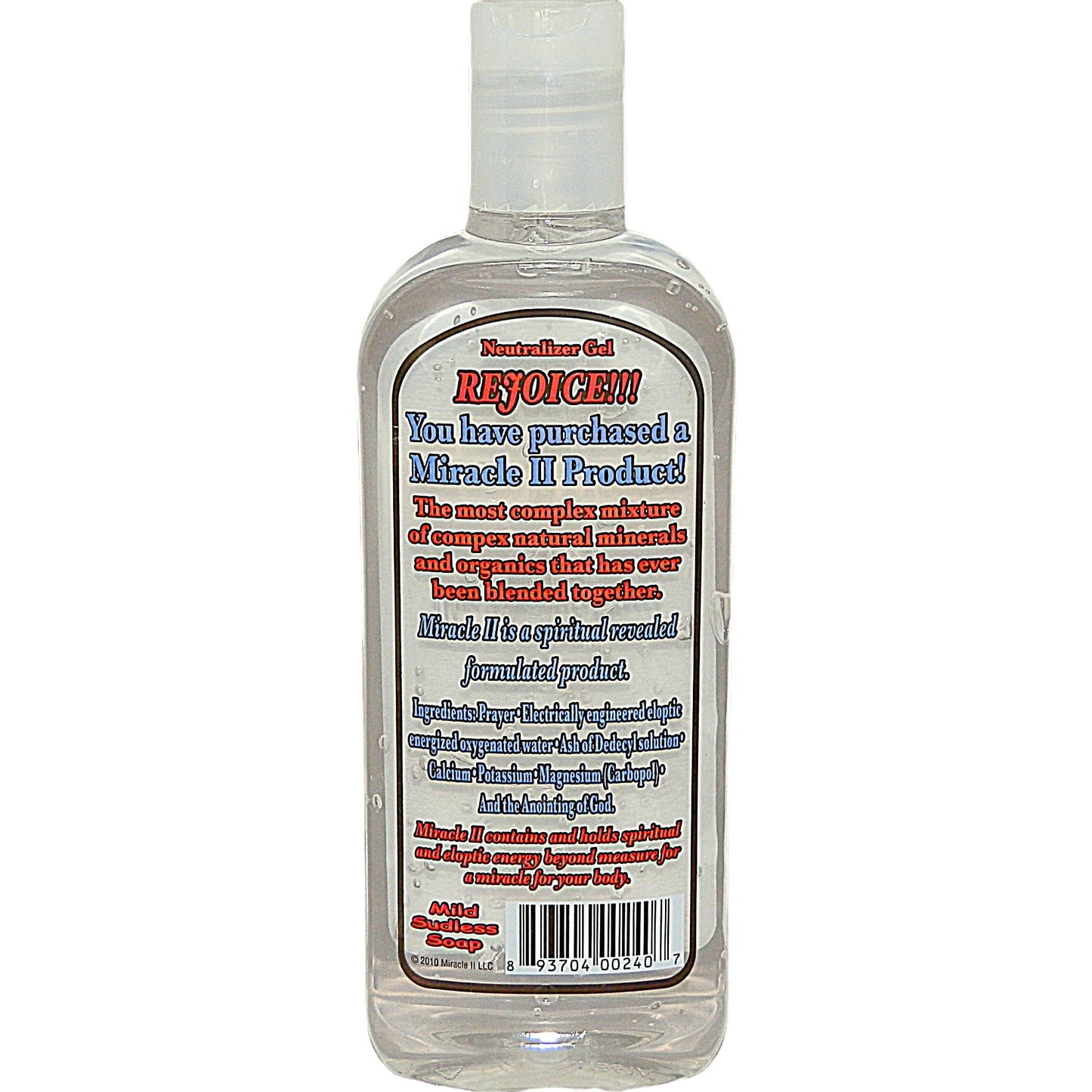 Miracle II Soap, Neutralizer Gel, 8 fl oz (232 ml)