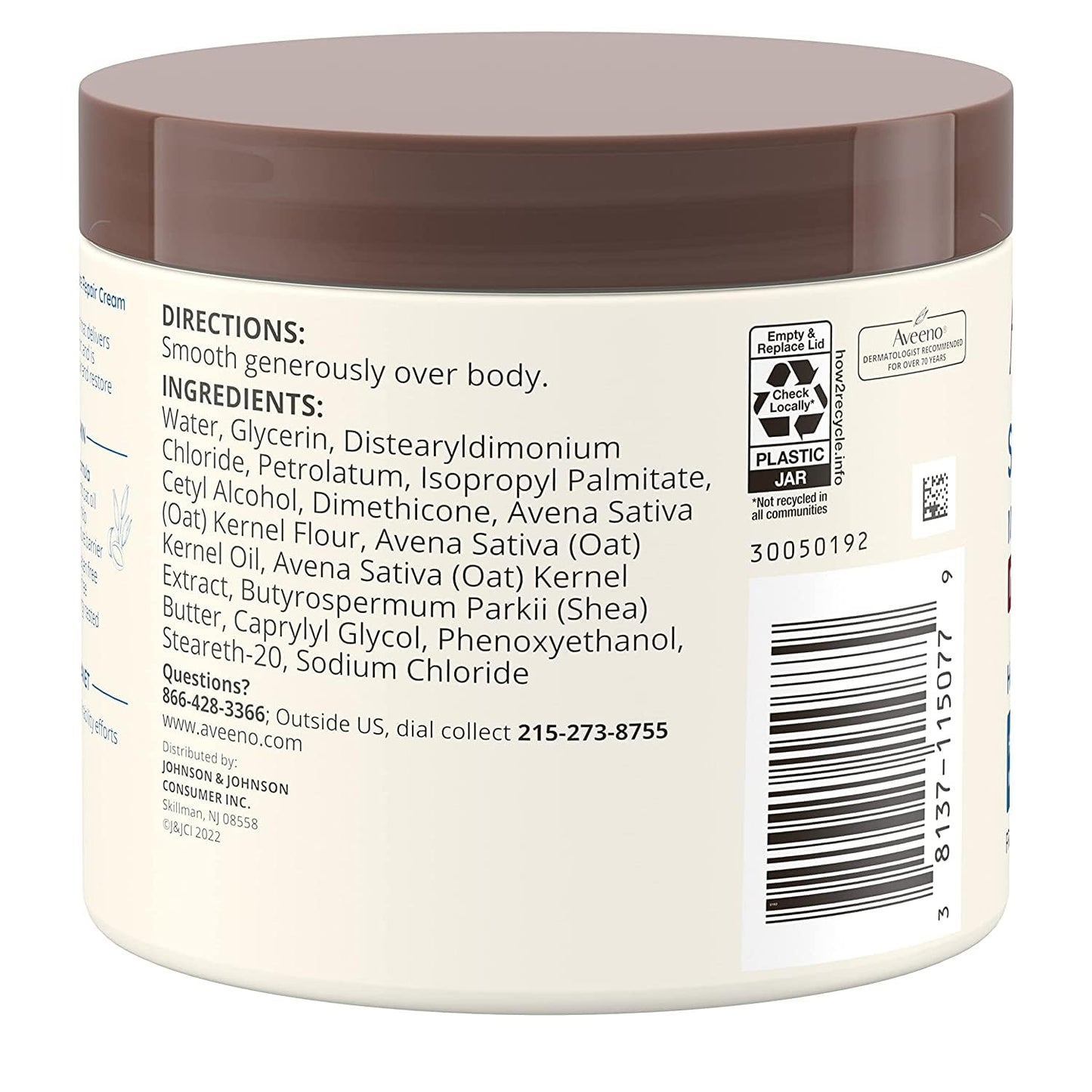 Aveeno Skin Relief Moisturizing Cream, Pack of 6