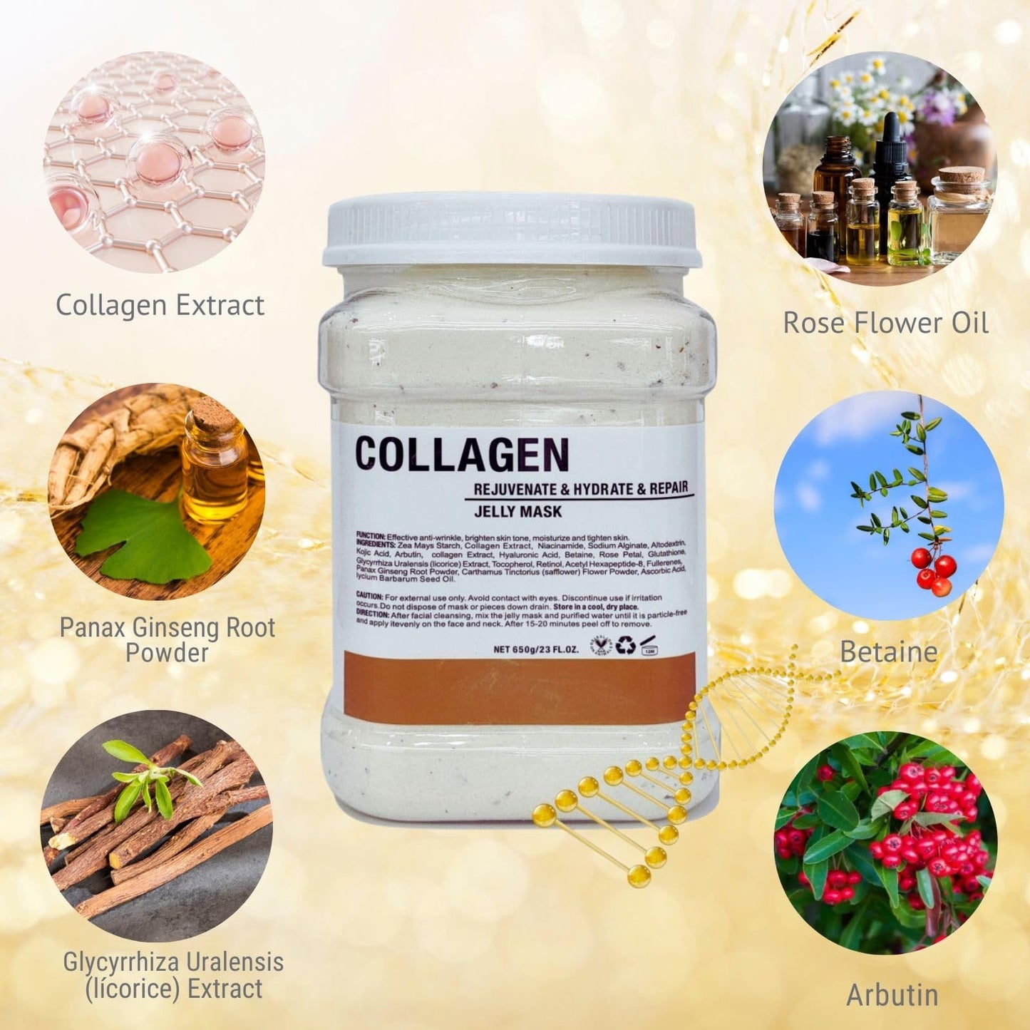 DR MEINAIER Jelly Masks for Facials Professional - Collagen Face Mask Jelly Powder - Jelly Face Mask Peel Off - Professional Face Mask Powder