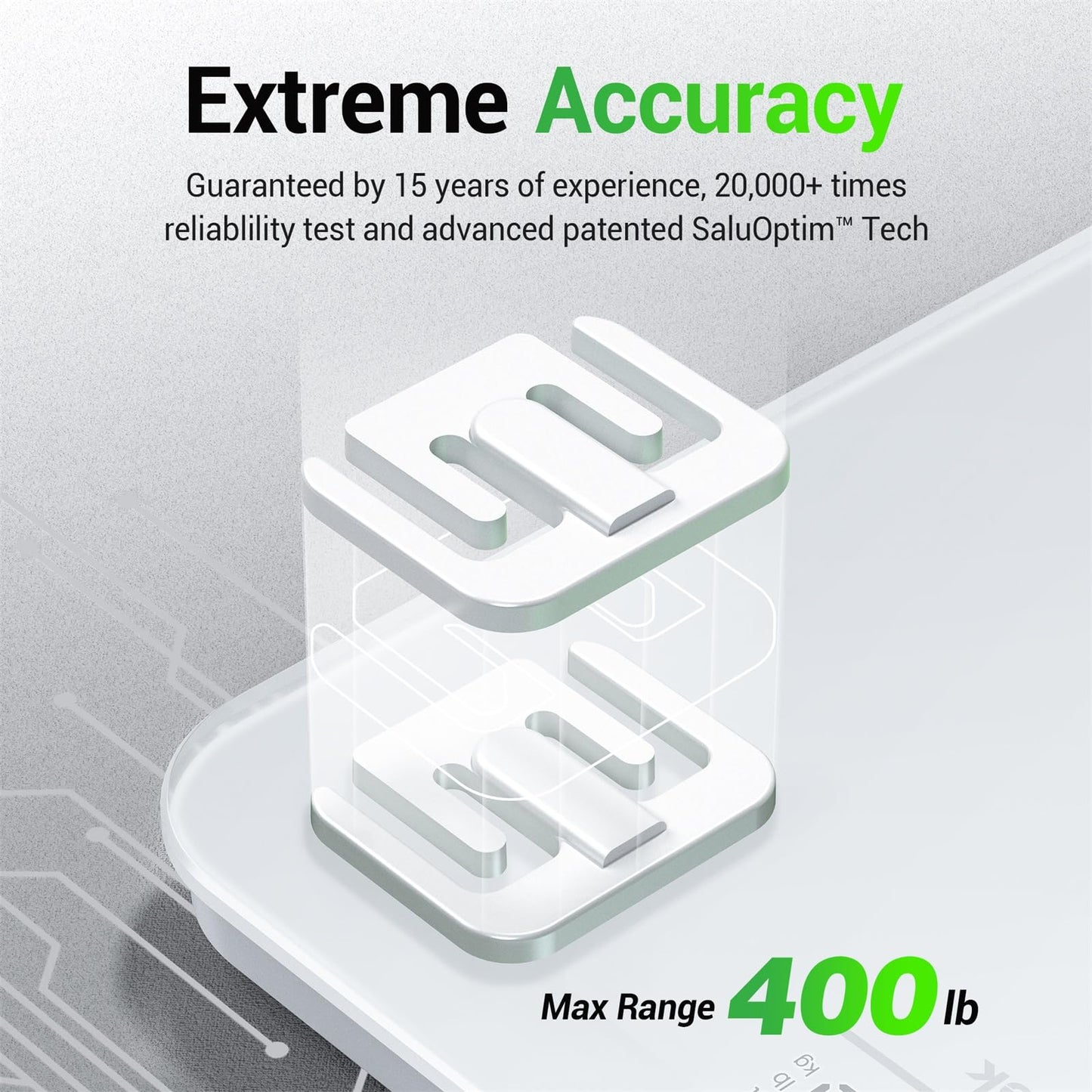 Ovutek Bathroom Scale for Body Weight, Highly Accurate Digital Weighing Machine for People, Upgraded Batteries Included, Compact Size, LED Display…