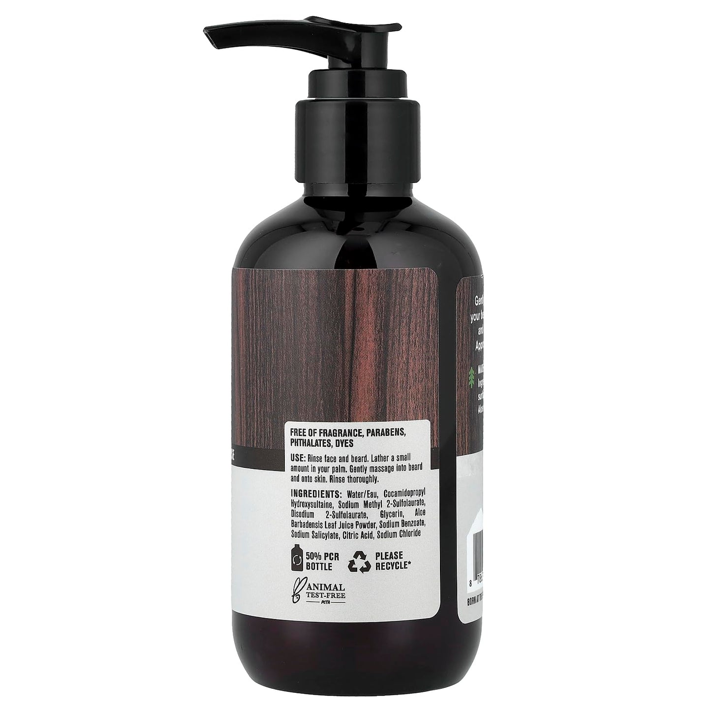 Every Man Jack Beard Face Wash Unscented, 6.7 Fl Oz