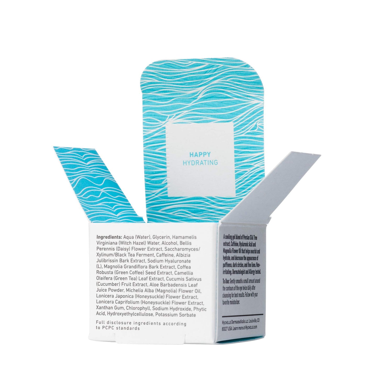 MyChelle Dermaceuticals Ultra Hyaluronic Eye Gel 0.45 oz – Hydrating Vegan Formula to Plump Skin & Reduce Fine Lines and Wrinkles