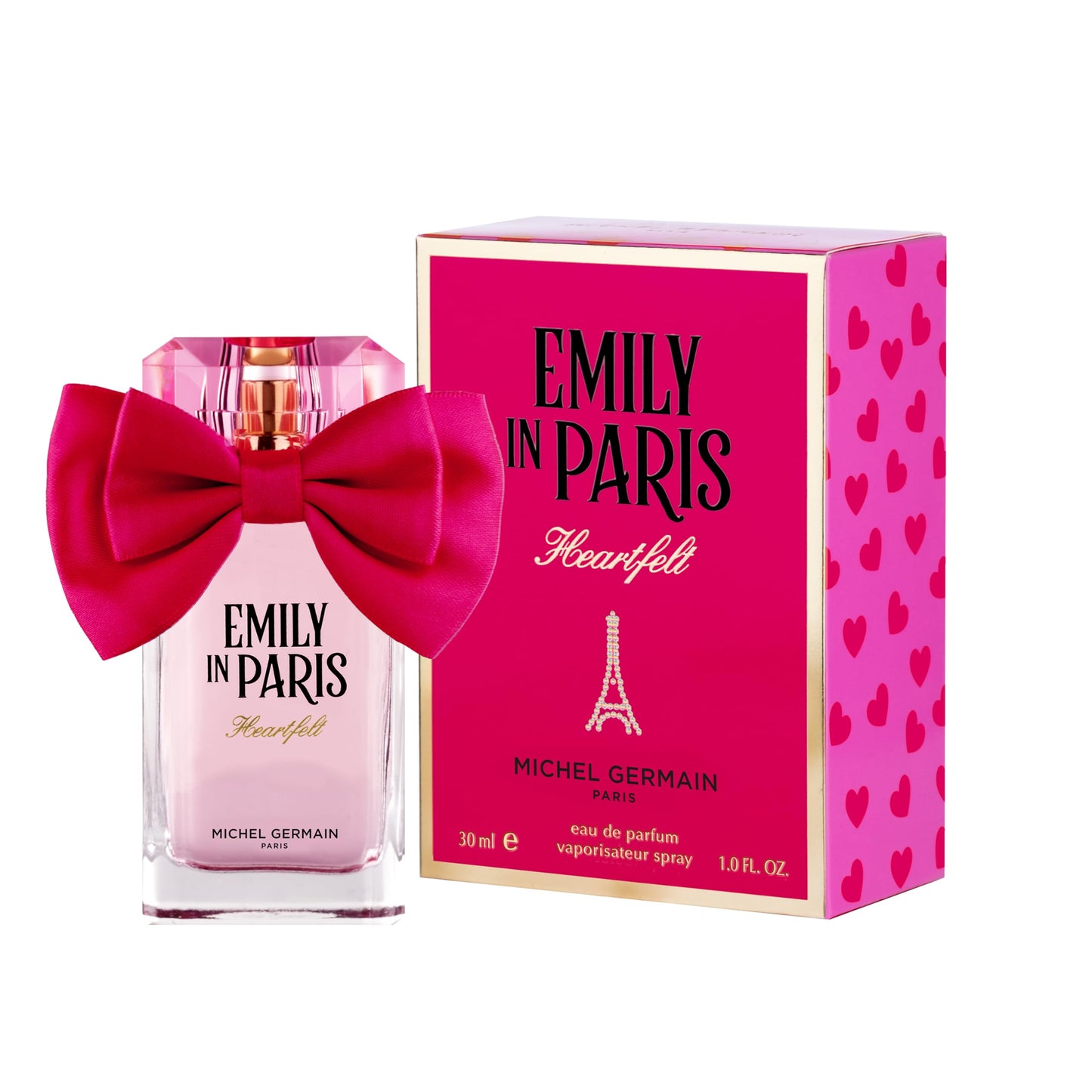 Michel Germain Emily in Paris Heartfelt Eau de Parfum Fragrance Spray, Feminine Gourmand Scent, Top Notes of Strawberry, Women's Perfume, 1 Fl Oz