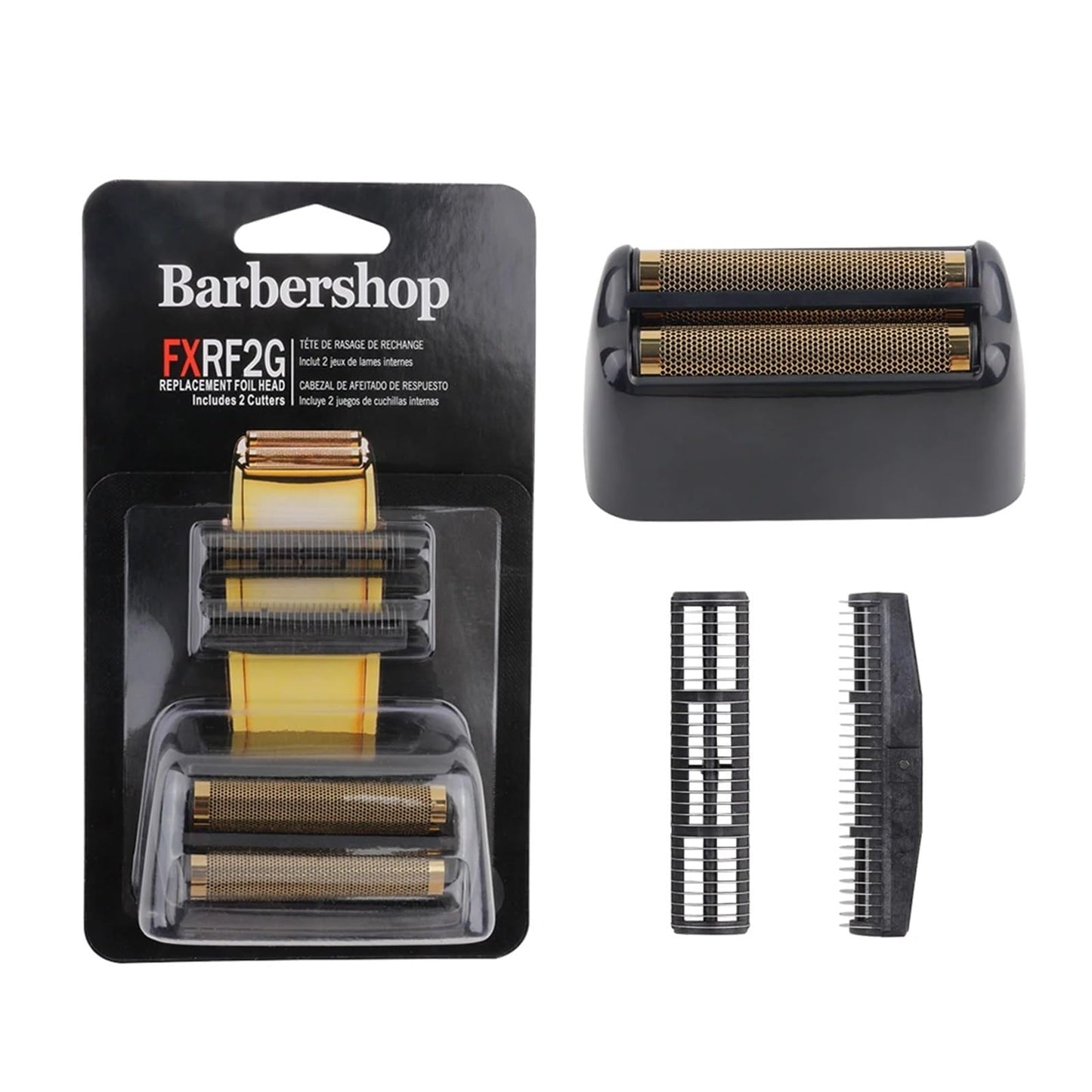 KMRLDGUQ FXRF2 Professional Barber Shaver Double Replacement Foil and Blade Set?Compatible for Babyliss?Cordless Foil Shaver FXFS2(Black) Beauty and Personal Care KMRLDGUQ