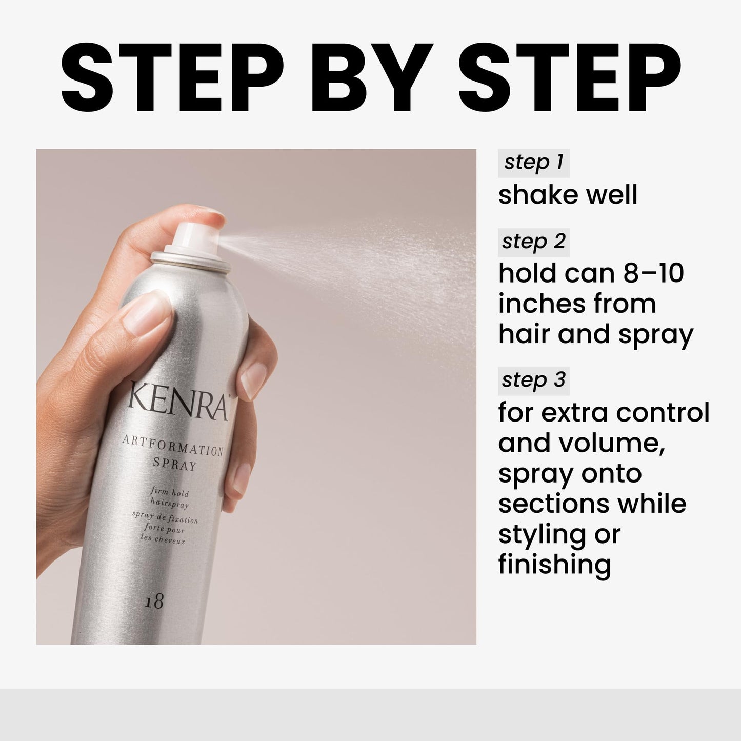 Kenra Professional Artformation Spray 18 50% | Firm Hold Hairspray | Volume & Styling Control | Fast-dying Formula| All Hair Types | 10 oz Beauty & Personal Care Kenra