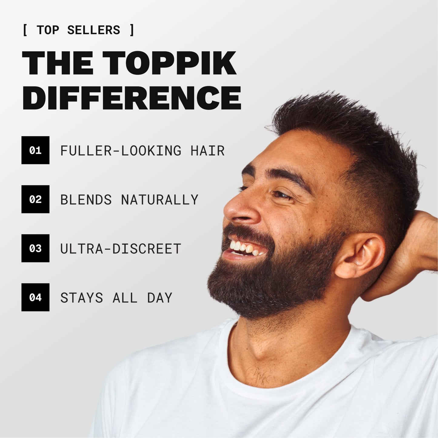 Toppik Hair Building Fibers, Dark Brown, 12g Fill In Fine or Thinning Hair, Instantly Thicker, Fuller Looking, 9 Shades for Men & Women, Keratin Beauty and Personal Care TOPPIK
