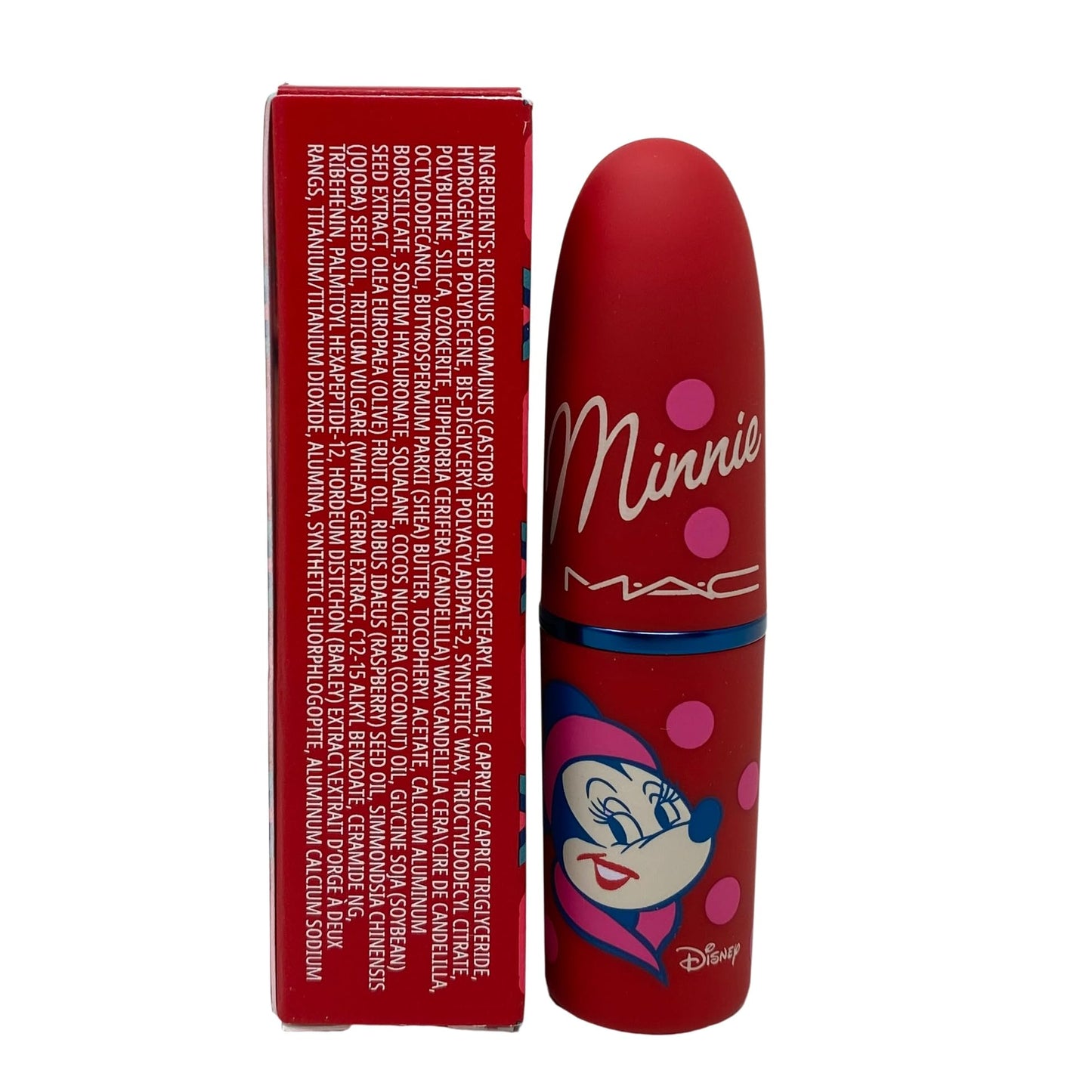 MAC M·A·C Cosmetics Lustreglass Sheer-Shine Lipstick - Minnie Woo (Disney Minnie Mouse Collection) - 3g / 0.1 oz