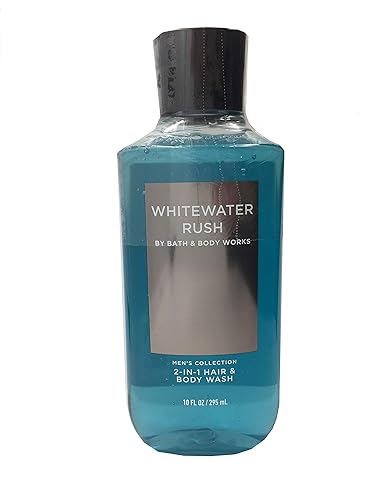 Bath & Body Works, Signature Collection 2-in-1 Hair & Body Wash, Whitewater Rush For Men, 10 Ounce
