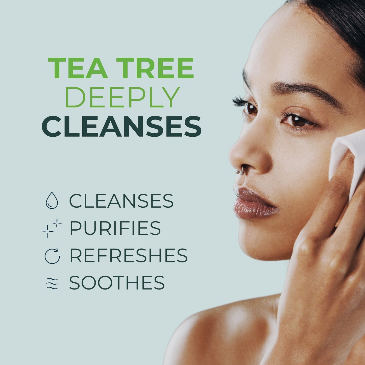 NOVEHA 180PCs Tea Tree Oil Eyelid & Lash Wipes With Hyaluronic Acid, Green Tea & Chamomile For Blepharitis & Itchy Eyes, Individually Wrapped Eyelash Beauty and Personal Care NOVEHA