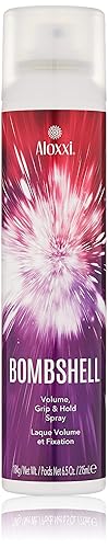 ALOXXI Bombshell Volumizing Grip Styler 3-in-1 Texturizing Hairspray & Dry Shampoo Adds Volume, Texture & Medium Hold Heat Protection up to 450F, 6.5