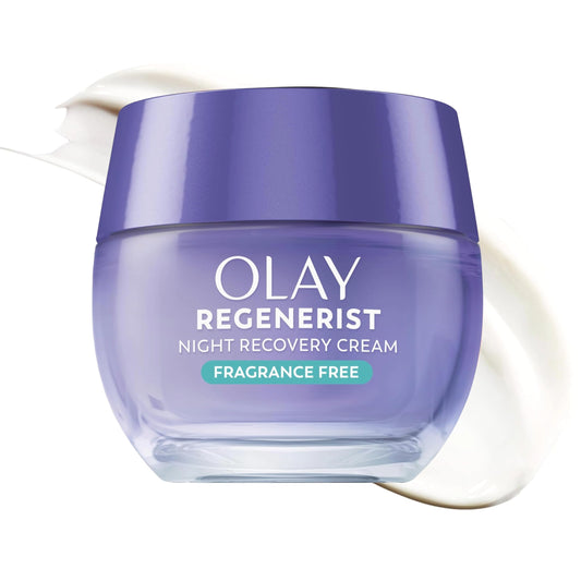Olay Night Cream for Face, Anti-Aging Face Moisturizer for Women - Fragrance-Free Skin Care, Gift for Women, Anti-Wrinkle, Exfoliate - Triple Collagen