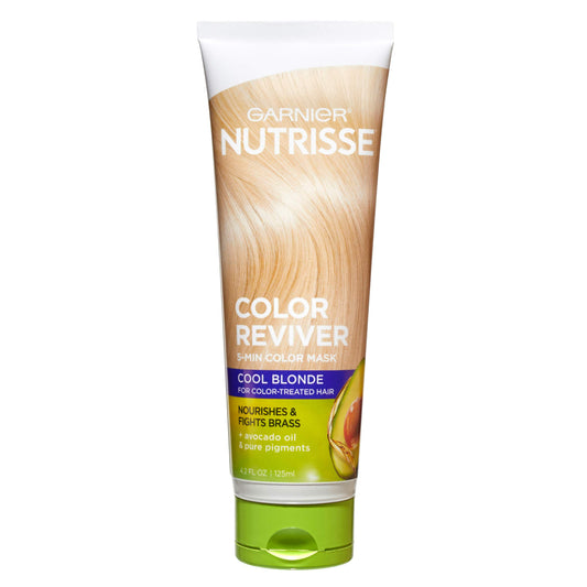 Garnier Hair Color Nutrisse Color Reviver 5 MIN Color Mask, Cool Blonde for Color Treated Hair to Nourish & Fights Brass (For Cool and Ash Blondes) Beauty & Personal Care Garnier