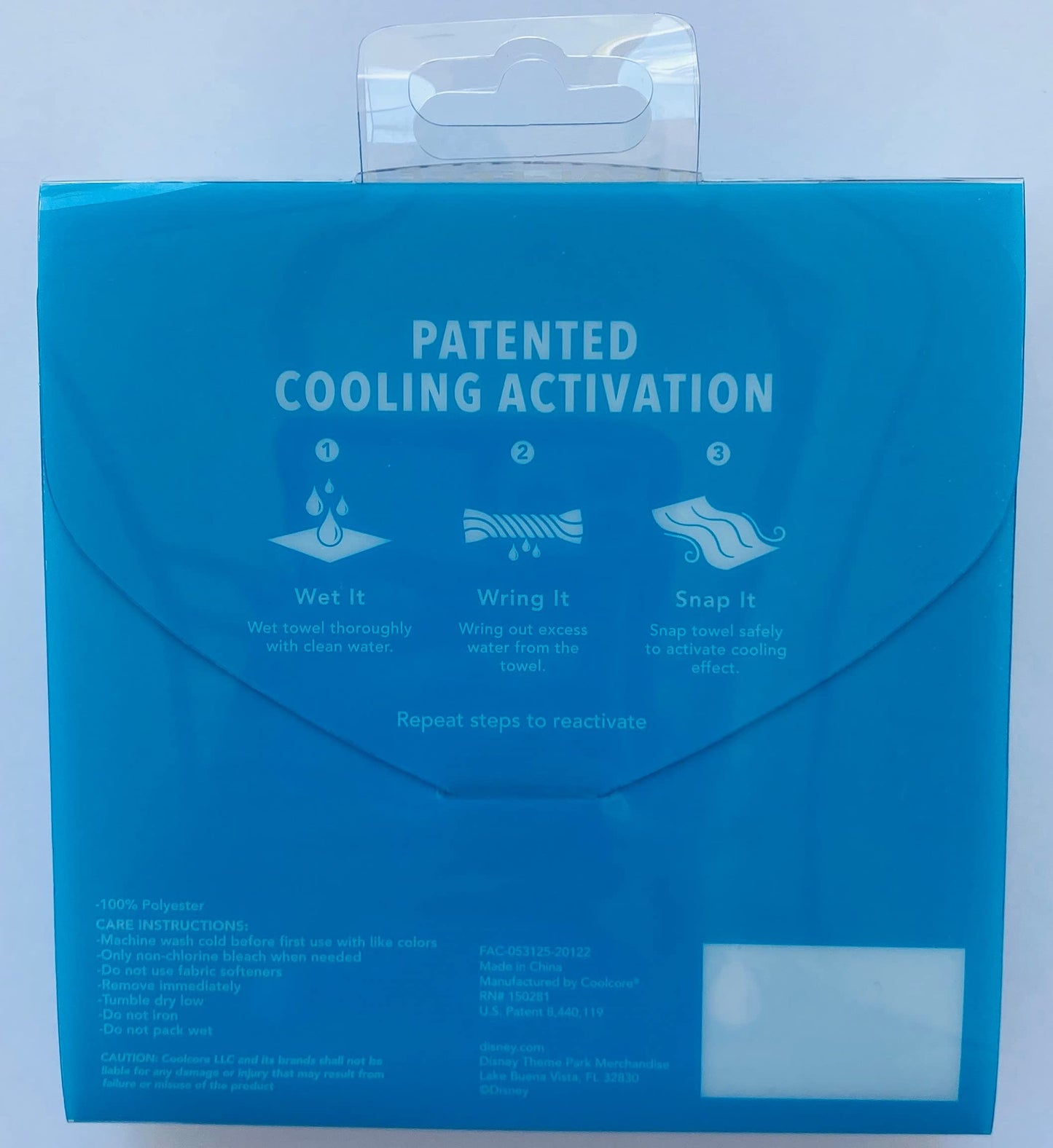 Theme Parks Cooling Towel - Mickey Icon - Blue