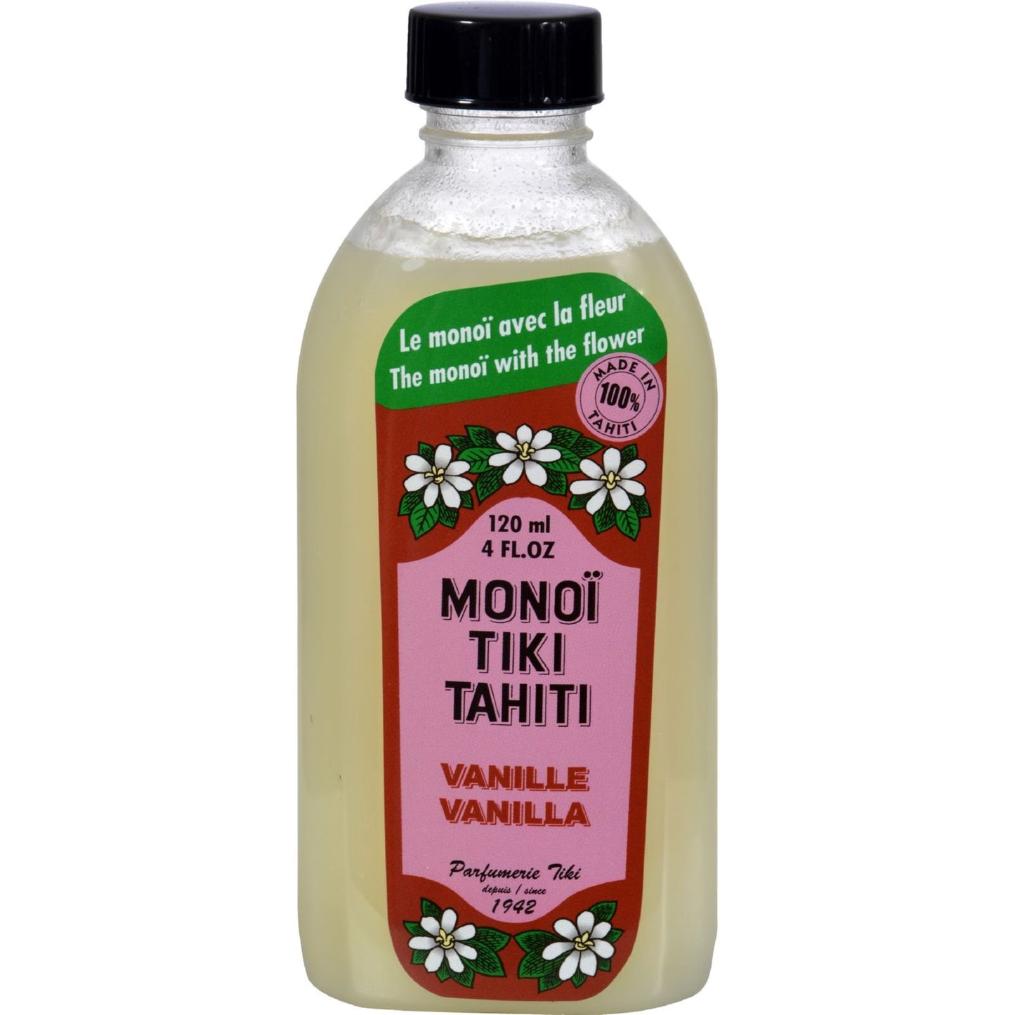Monoi Tiare Tahiti Coconut Oil Vanilla - 4 fl oz12