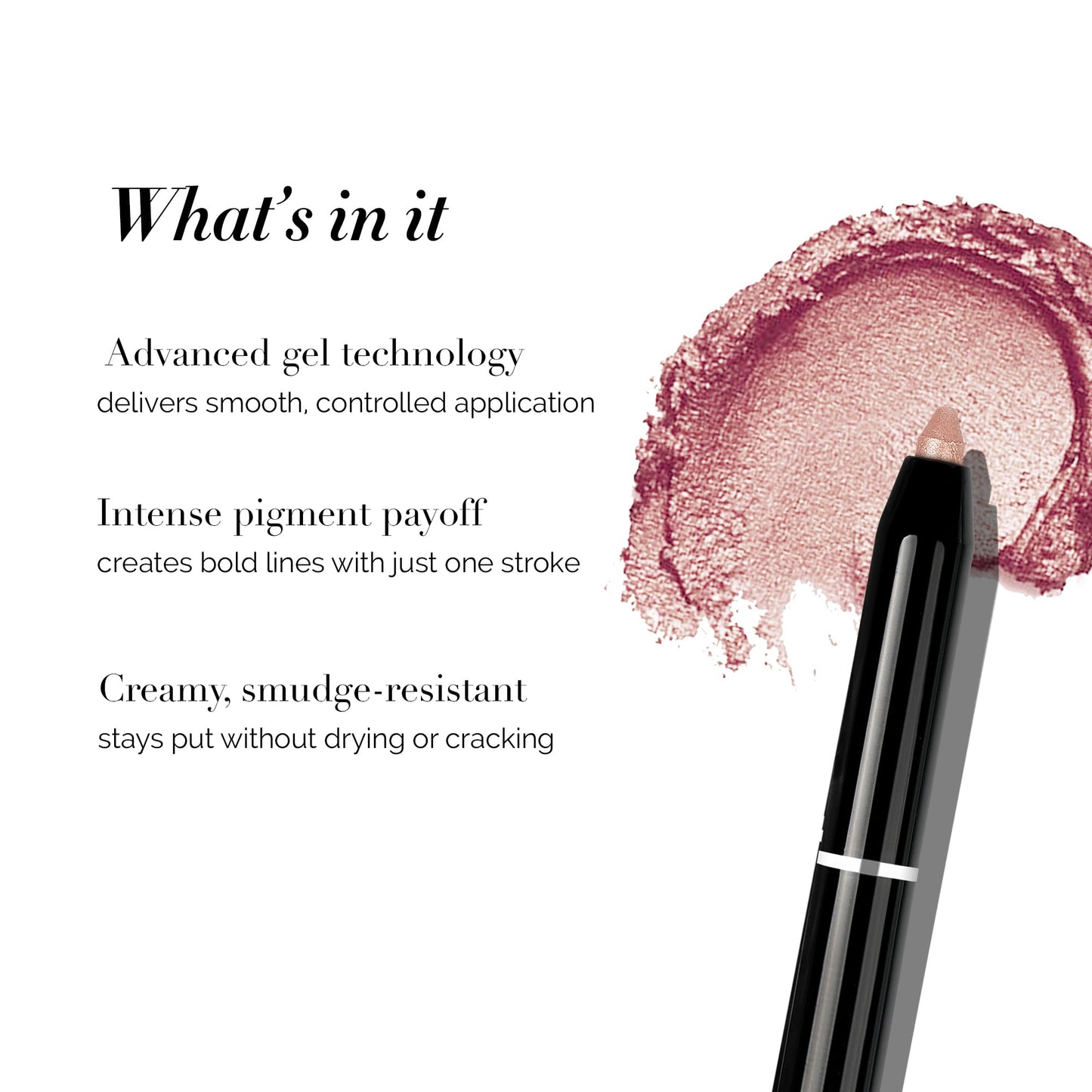 DLUX PROFESSIONAL Gel Eyeliner - 4g Stick Eye liner, Waterproof Pencil Gel Liner, Smooth Cream Eye shadow, Smudge-Free, Long-Lasting, Intense Colours