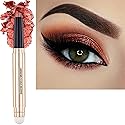 TWLBXMG 2 in1 Orange Copper Eyeshadow Stick Makeup Cream Shimmer Smooth Eyeshadow Pencil Hypoallergenic Natural Waterproof Long Lasting Eye Shadow Pen