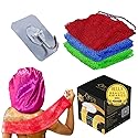 Luxxy® | 3 Pack Set 2 Soft African Exfoliating Nets & 1 Rough African Net Sponge with Handles For The Back, Neck or Feet, Black Women Owned, Achieve