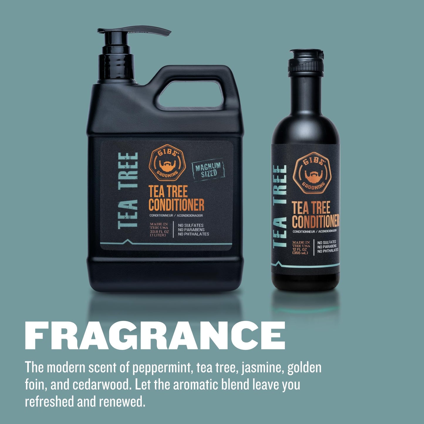 Gibs Grooming Tea Tree Shampoo and Conditioner Combo Box