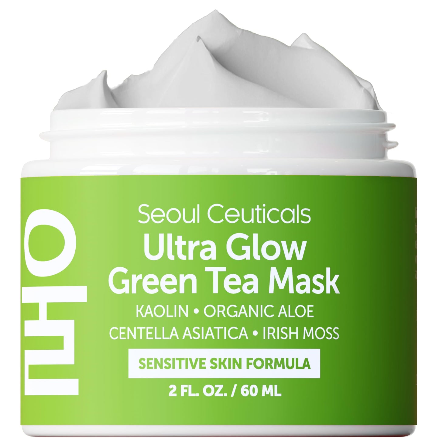 SeoulCeuticals Korean Skin Care Face Mask for Sensitive Skin - Korean Skincare Green Tea Wash Off Masks - K Beauty Face Masks - Aloe Vera Mask +