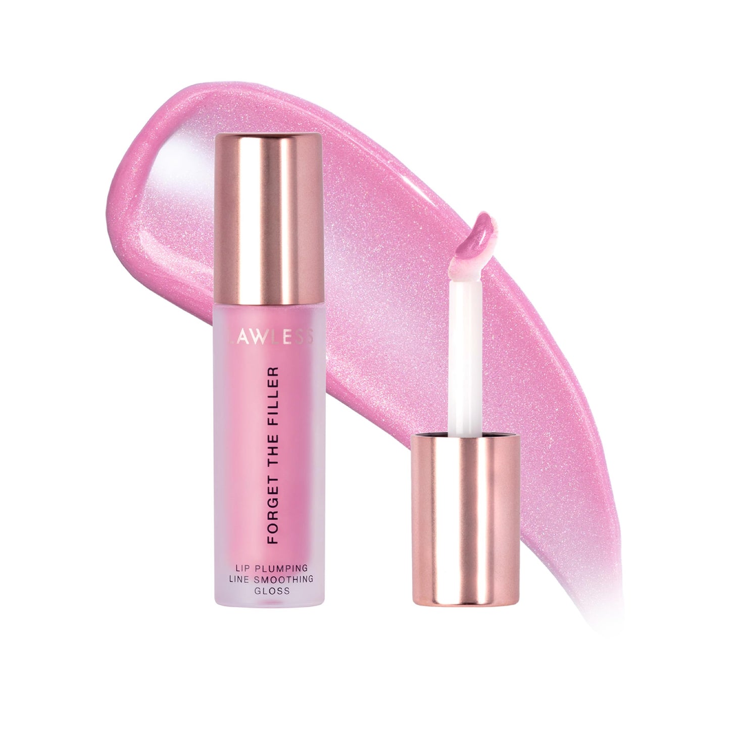 Lawless Forget the Filler Lip Plumping Line Smoothing Gloss - Daisy Girl - Premium Volumizing Lip Gloss with Natural Ingredients Designed to Plump