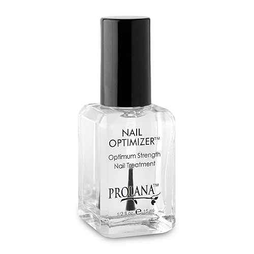 Prolana Nail Optimizer, Extra Strong Strengthener Base Coat for Weak and Damaged Nails, Nail Growth & Prevents Nails from Peeling, Stops Slipts, Chips