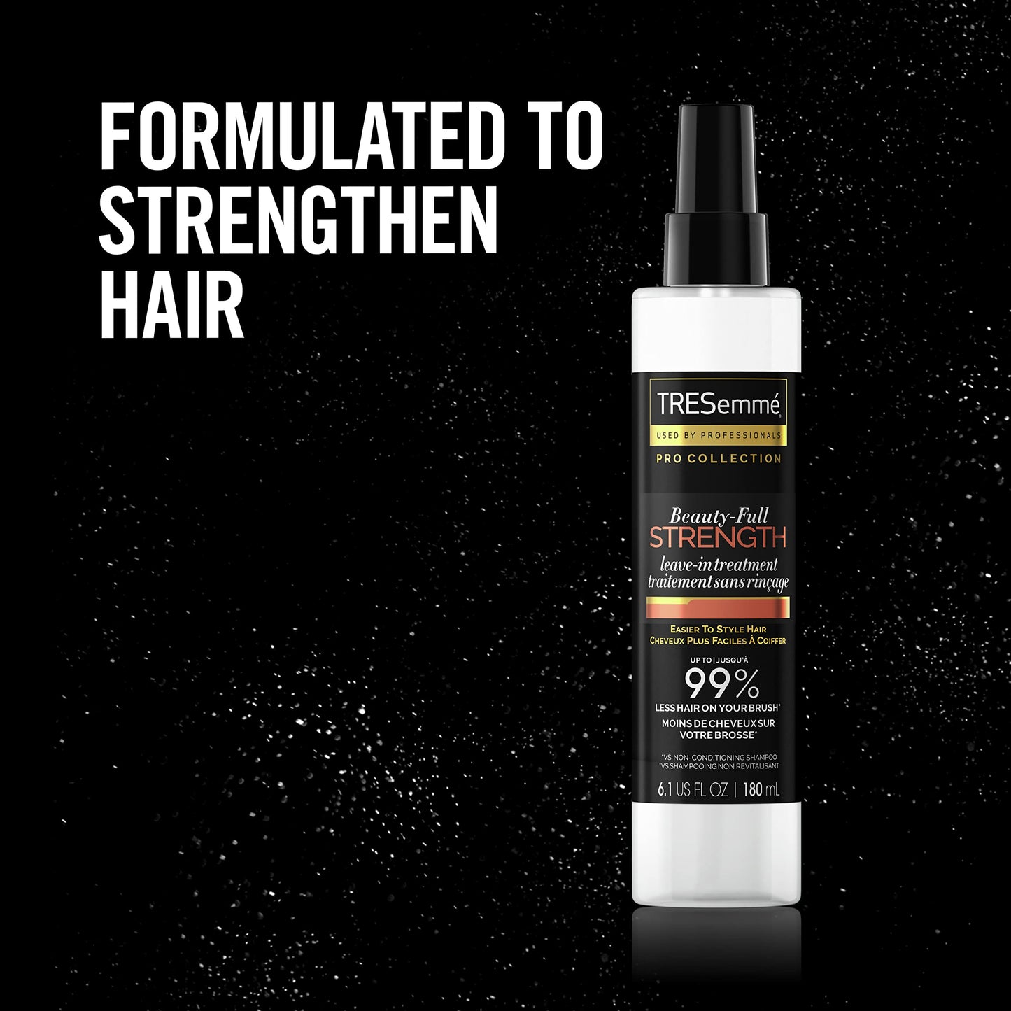 TRESemmé Pro Collection Beauty-Full Strength Leave-In Treatment for Fine, Damaged Hair - Lightweight Formula to Reduce Breakage 6.1 oz