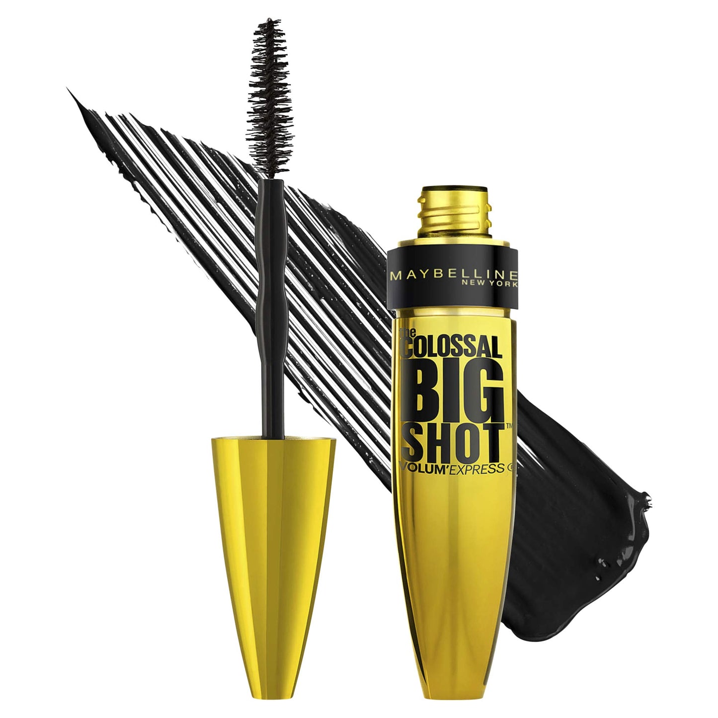 Maybelline New York Volum' Express The Colossal Big Shot Mascara X Shayla, Baddest Black, 0.33 Fluid Ounce
