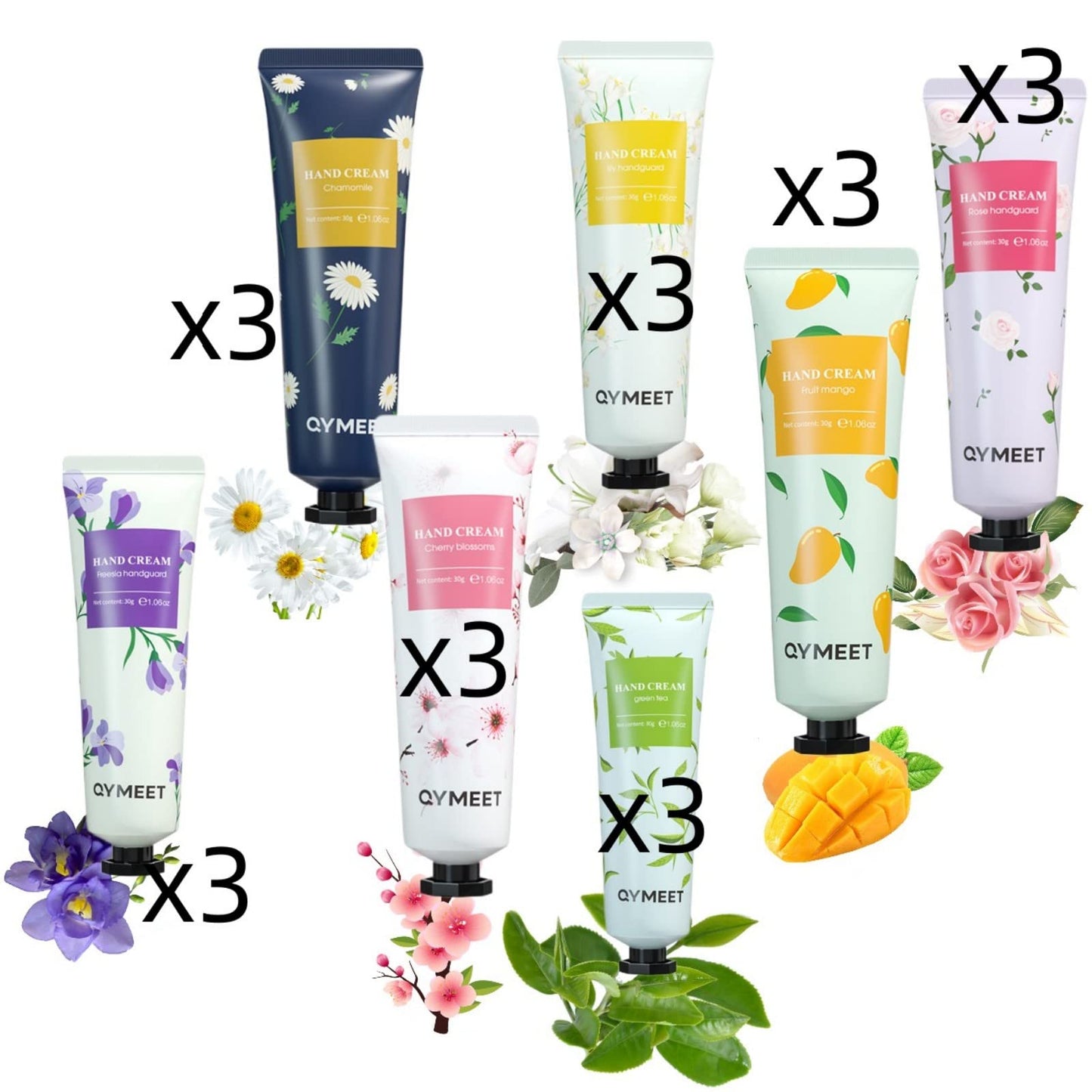 21-Pack Hand Cream Gift Set for Dry Cracked Hands, Scented Working Hand Lotion Ultimate Healing Hand Cream Body Skin Moisturizer Travel Outdoor Size