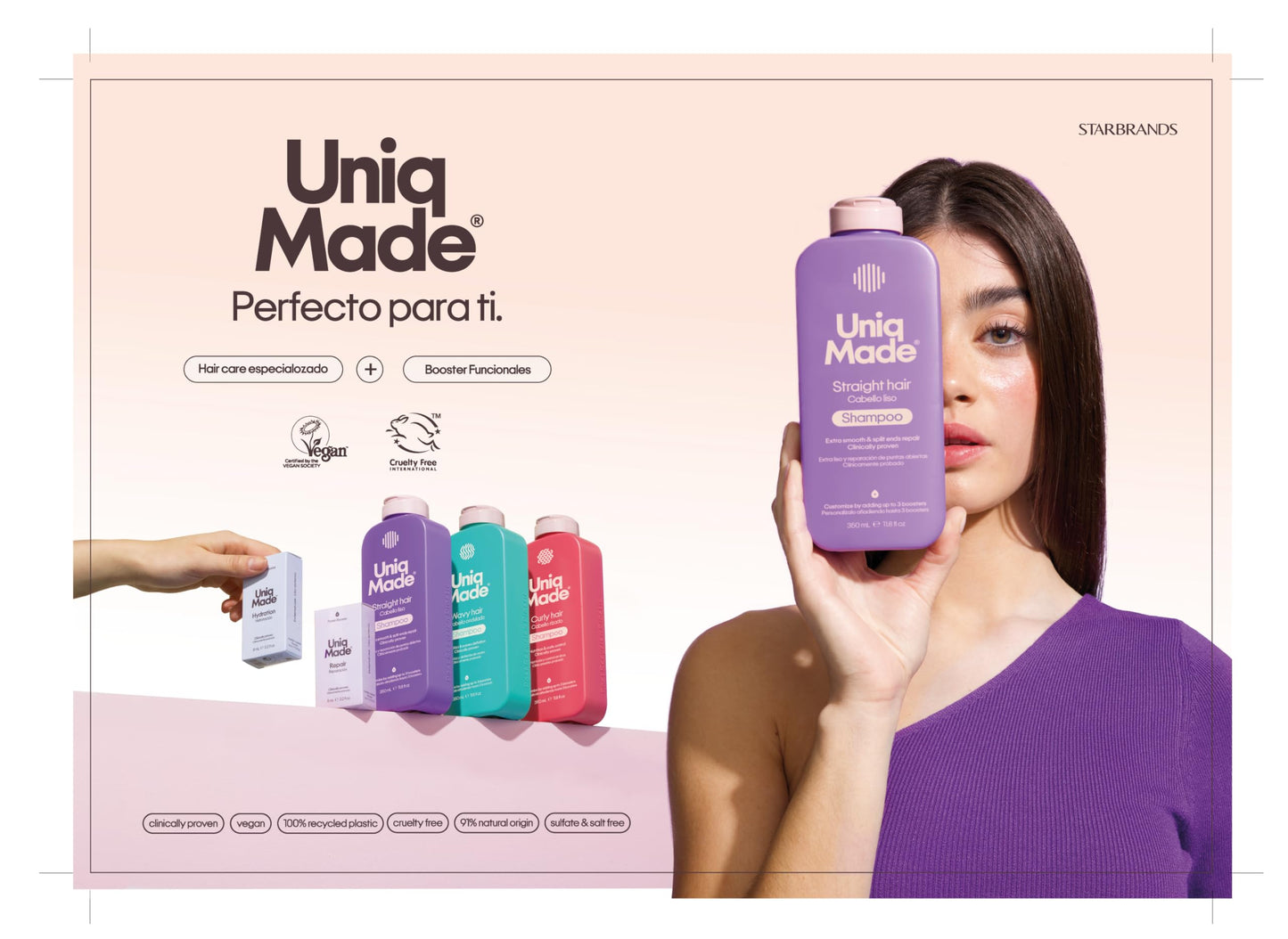 Uniq Made Straight Hair Care Kit: Shampoo & Conditioner